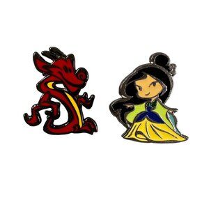 Disney Mulan Mushu Trading Pin Kawaii Princess Dragon Brooch Jewelry Badge Pin